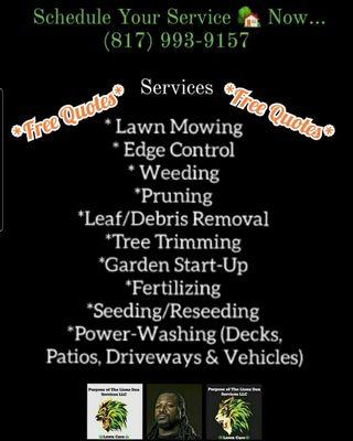 Purpose Of The Lionz Den Services Lawncare & More