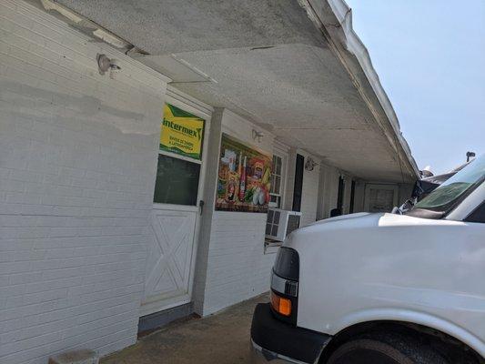 Entrance, can be difficult to determine.