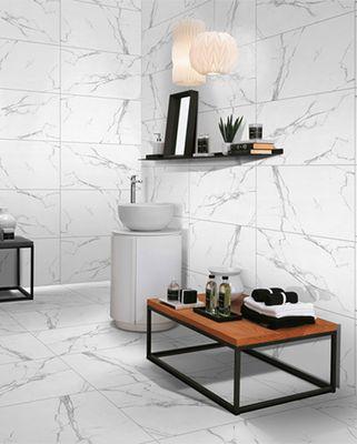 Beautiful Tile Floor and Walls !!
Calcutta White Tile !!!