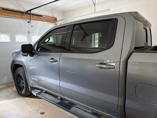 Tint matched my front windows.