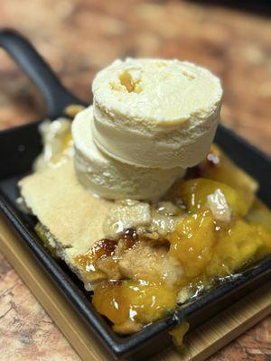 Peach cobbler