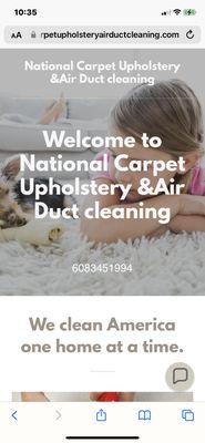 Open first page. Heathy carpet cleaning.