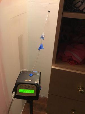 Air samples can be taken from in the walls, however, that will require another air sample to be taken in the room to compare results