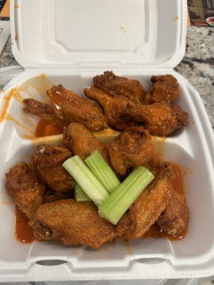 15pc Flamin Hot, wet and crispy came out hot