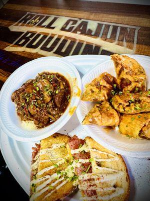 Jambalaya, Bayou Italiano and Boudin Egg Rolls