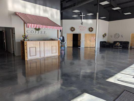 Entrance and Coffee bar