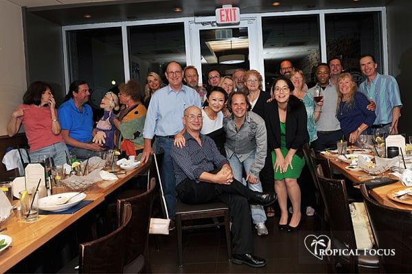 One of the birthday parties at Bella Brava.
A ventriloquist, next to Birthday boy Dave, provided entertainment.