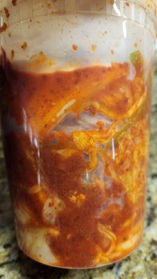 Homemade kimchi