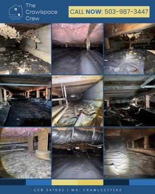 Protect your home from the ground up! From damaged insulation to standing water, our team transforms messy crawlspaces into clean spaces