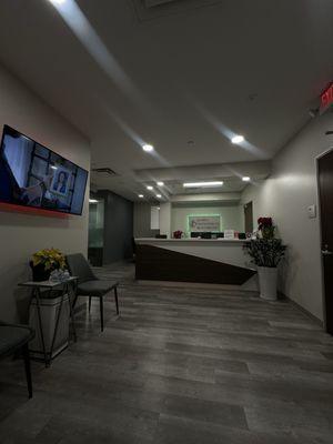 inside the waiting area !