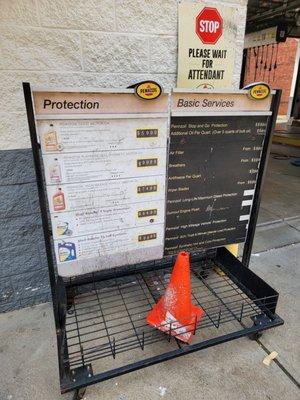 Nice quick efficient oil change for #1 son