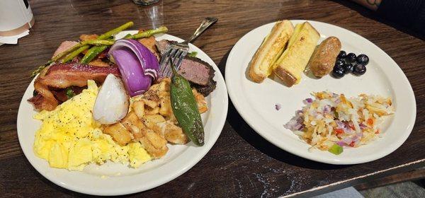 My plates from the buffet.