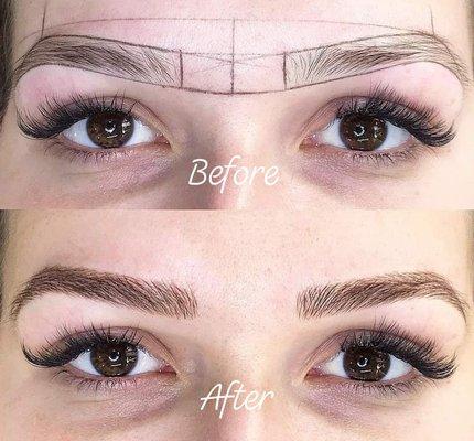 MICROBLADING BEFORE AND AFTER PICTURE