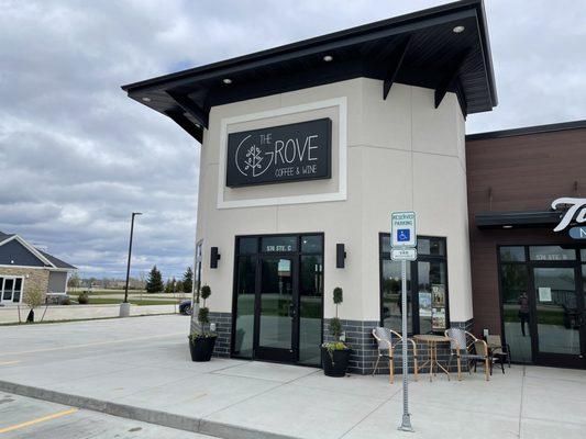 Located along the main road coming into Horace, from the north