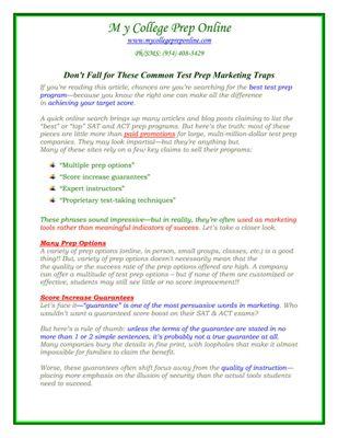 My College Prep Online