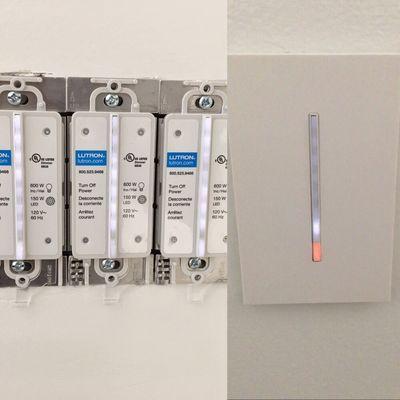 New Lutron Graffic T wireless Dimmers.