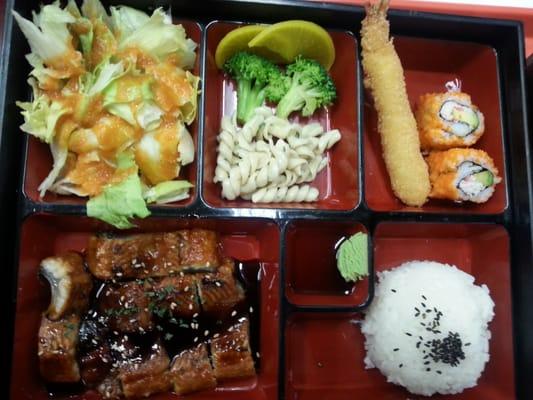 Grilled eel bento special
