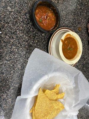 Chips salsa