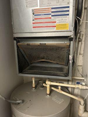 Collapsed Air Filter