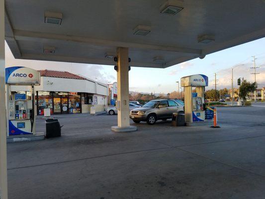 Wider view. 8 pumps total