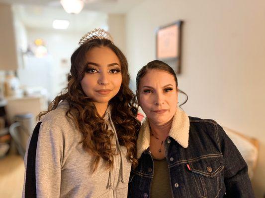 Quinceañera (makeup/hair)Glam for Mother & Daughter.