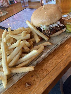 Pulled Porker sandwich