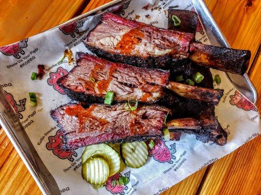 HAVE YOU TRIED THE BEEF RIBS?!? SMOKED TO PERFECTION AND OH SO GLORIOUS