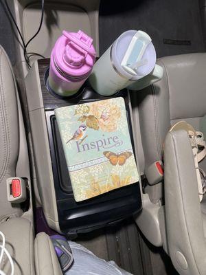 After Detail! Van's console after Best Wash In Town! Wiped down and decluttered!