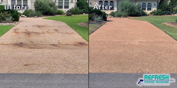 Have dirt, mildew, or rust stains on your driveway? Give us a call at (979)-676-7575 for a free quote!