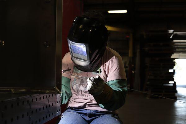 Welding is a relatively fast method of joining metal parts, making it ideal for high-volume production work.