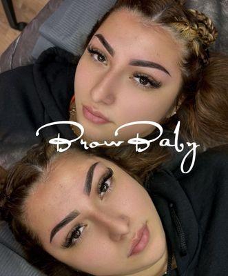 Ombre powder brows