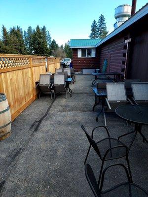Outside dining area