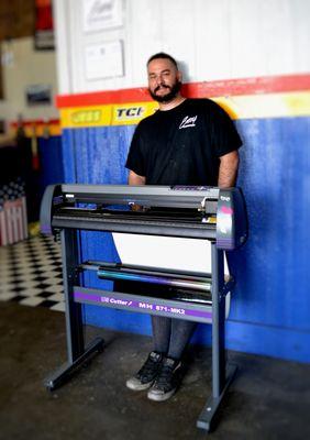 Garret is head of our Custom decal & graphics department.