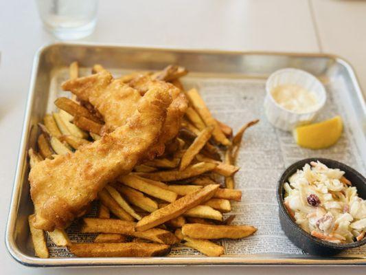 Line Caught Alaskan Cod Fish & Chips