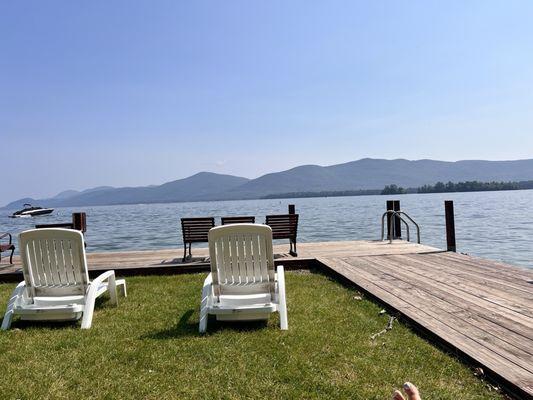 Great dock to fish and kayak from