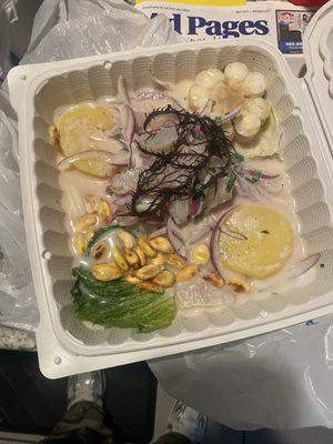 Fish ceviche. Oh my it was good