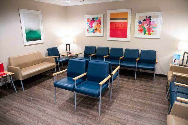 A comfortable and inviting waiting room