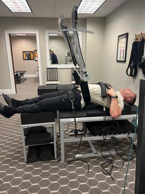 Getting my spinal curve to where it is supposed to be.