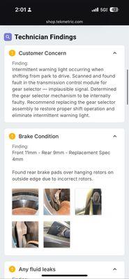 Evidence a defective car was sold and owner stated everything is fine just needs to clear fault by dealership.