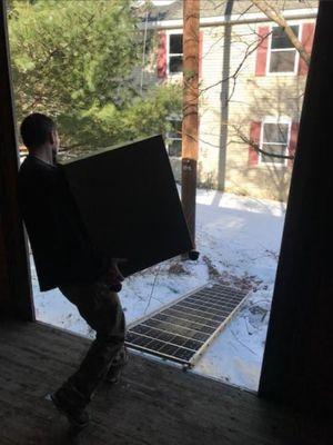 Moving in the snow in Northampton,MA