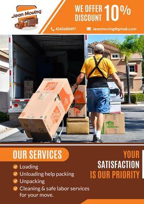 We offer 10% discount