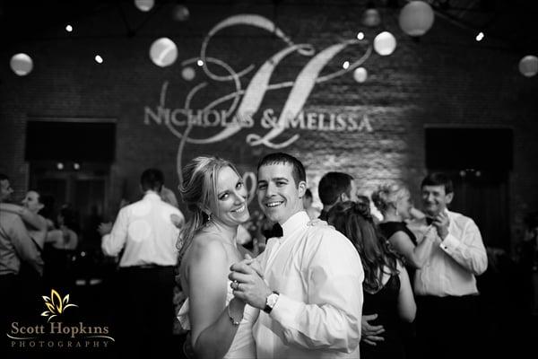 Custom Monogram Light at the Charles Morris Center