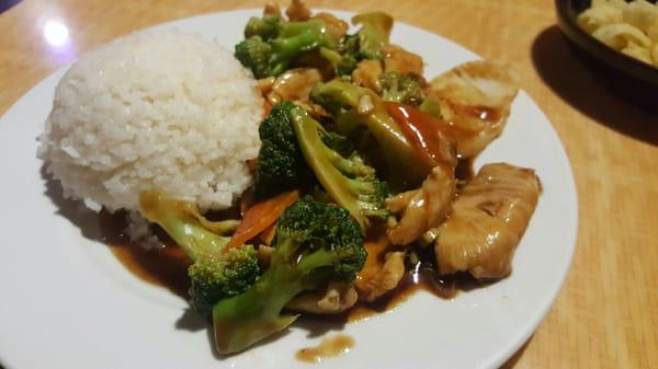 Chicken and broccoli