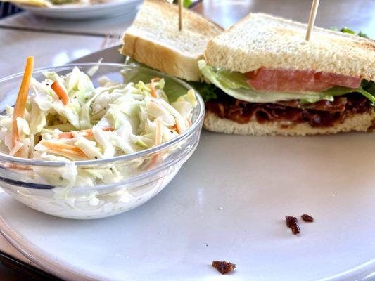 Extra extra crunchy bacon BLT. Ugh!