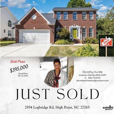 Helped a first-time homebuyer purchase home in High Point, NC using the NCHFA down payment assistance program.