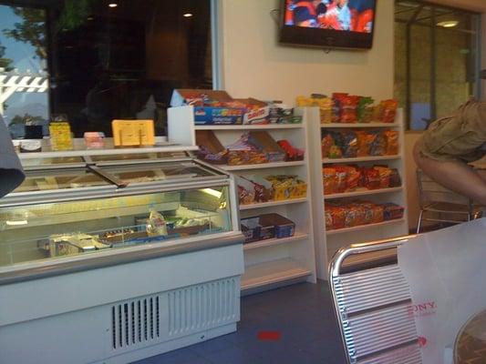 Snacks for sale in waiting area