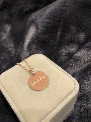 A charm I've been dreaming of and Bando made it my favorite piece of everyday jewelry. Thank you!