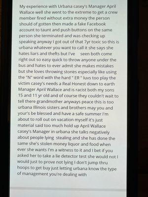 Casey's manager April Wallace