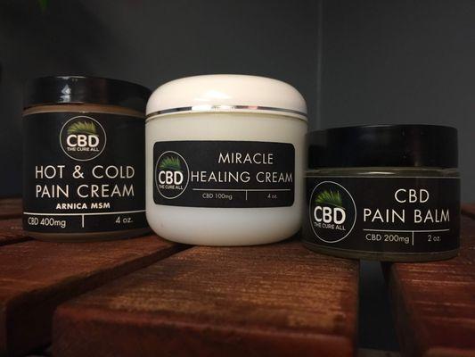 CBD lotions used on massage if wanted
