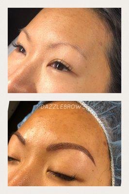 Amazing brow transformations from Dazzlebrows